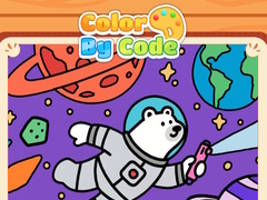 Игри Color By Code Space Bear