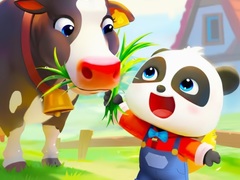 Игри Jigsaw Puzzle: Baby Panda Cow Ranch