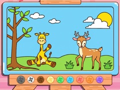 Игри Coloring Book: Giraffe And Deer