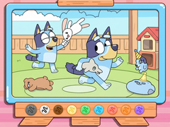 Игри Coloring Book: Bluey & Bingo Chasing Play