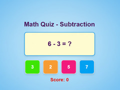 Игри Math Quiz - Subtraction