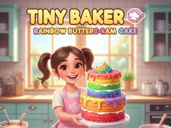 Игри Tiny Baker: Rainbow Buttercream Cake