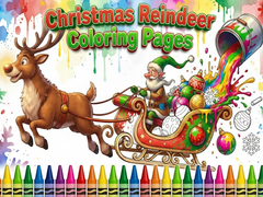 Игри Christmas Reindeer Coloring Pages