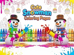 Игри Cute Snowman Coloring Pages