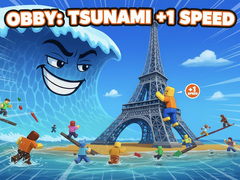 Игри Obby: Tsunami +1 speed