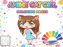 Игри Anime Cat Girl Coloring Pages
