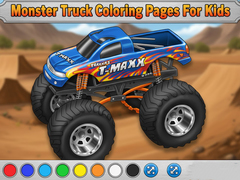Игри Monster Truck Coloring Pages For Kids