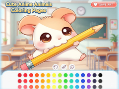 Игри Cute Anime Animals Coloring Pages