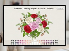 Игри Printable Coloring Pages For Adults Flowers