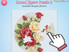 Игри Round jigsaw Puzzle 2 - Assemble Bouquet flowers