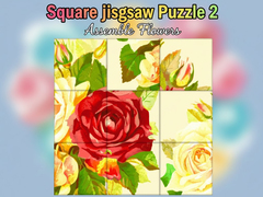 Игри Square jigsaw Puzzle 2  Assemble Flowers