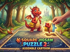 Игри Square jigsaw Puzzle 2 - Assemble Cartoon