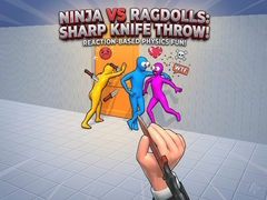 Игри Ninja vs Ragdolls: Sharp Knife Throw!