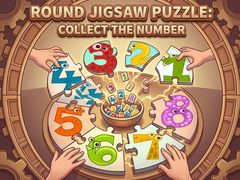 Игри Round jigsaw Puzzle - Collect the Number