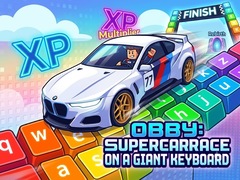 Игри Obby: Supercar Race on a Giant Keyboard