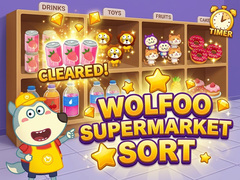 Игри Wolfoo Supermarket Sort