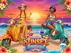 Игри Besties Sunset Scooter Rider