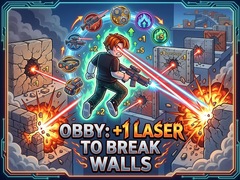 Игри Obby: +1 Laser to Break Walls